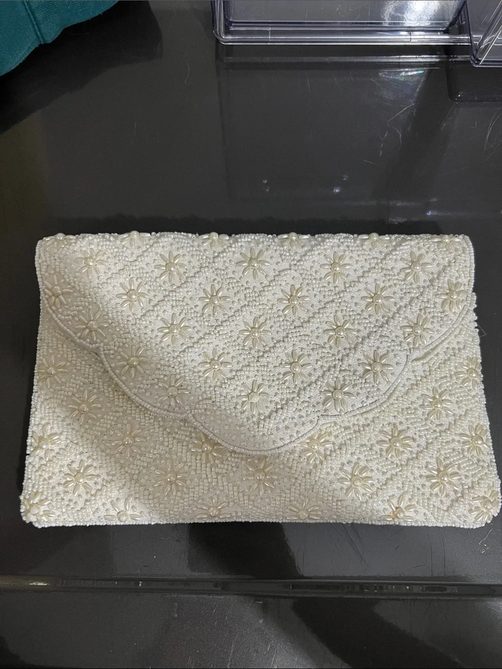 N/A ivory beaded